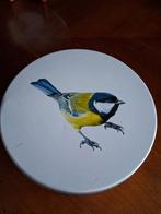 Ronde (koekjes) trommel met vogels *eureka*, Ophalen of Verzenden, Zo goed als nieuw