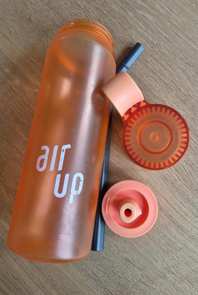 Oranje Air Up fles + pods, Ophalen of Verzenden, Gebruikt
