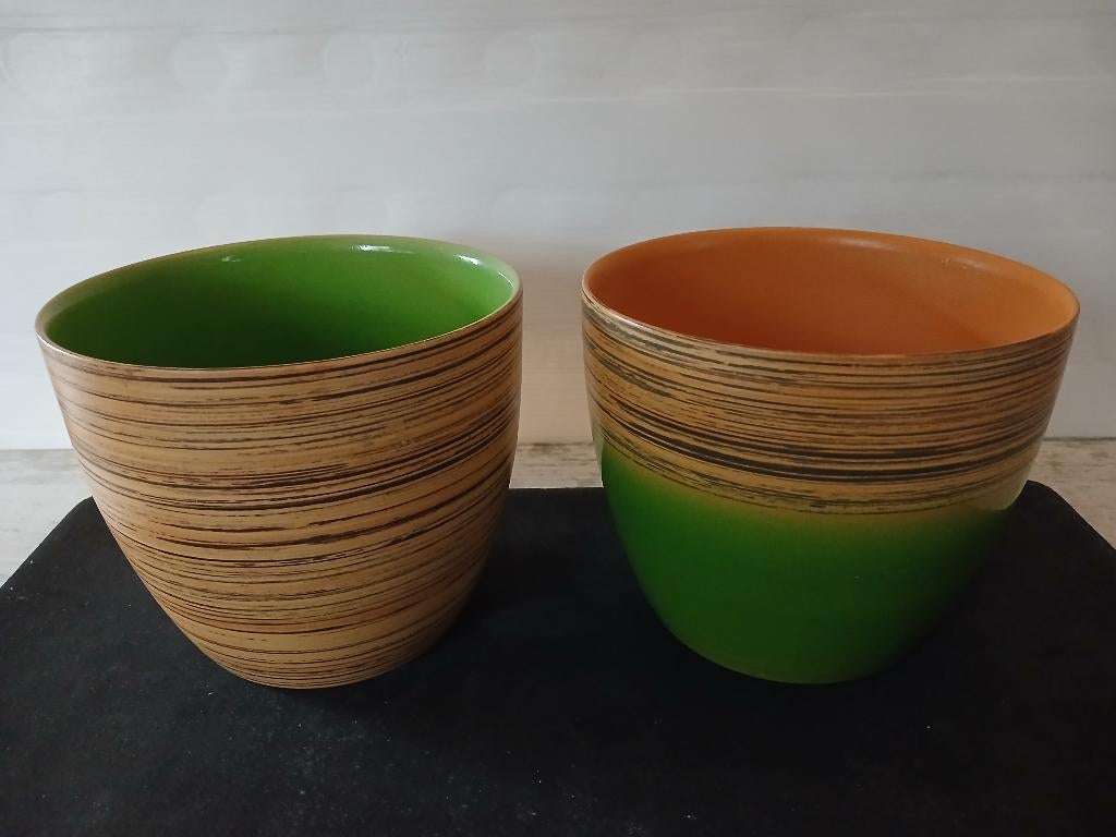 Bloempotten Scheurich 920-16 keramiek Ø 16,5 cm, Tuin en Terras, Bloempotten, Rond, Binnen, Ophalen of Verzenden, Aardewerk