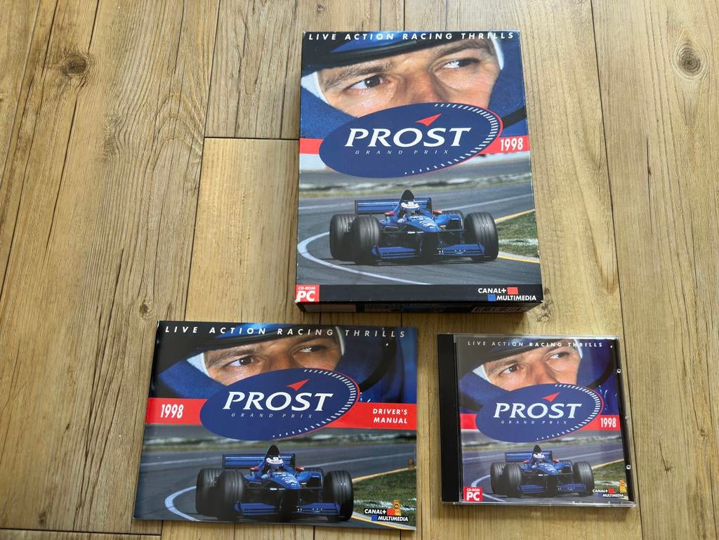Alain Prost grand prix gp Formule 1 f1 PC big box, 1 speler, Ophalen, Racen en Vliegen, Vanaf 3 jaar