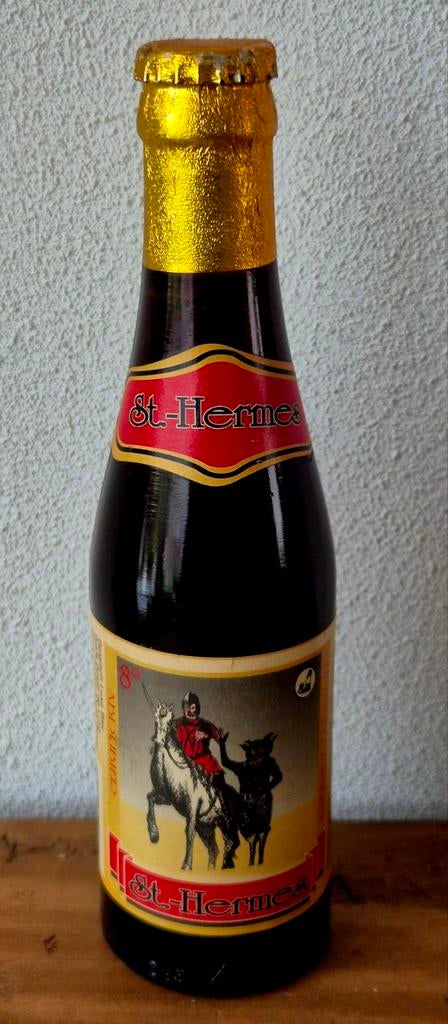 1990 oude fles st Hermes Abdij bier OUDENAARDE verzamelaar, Ophalen of Verzenden, Zo goed als nieuw, Flesje(s), Overige merken