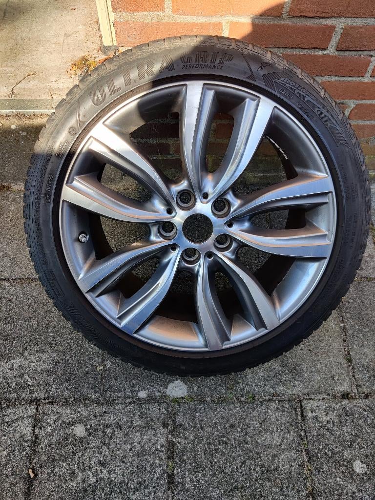Originele 18" BMW velgen met winterbanden, Ophalen, 18 inch, Gebruikt, Velg(en)