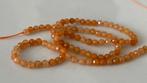 Aventurijn, oranje facet 3,5 mm kralen, Hobby en Vrije tijd, Kralen en Sieraden maken, Ophalen of Verzenden, Zo goed als nieuw