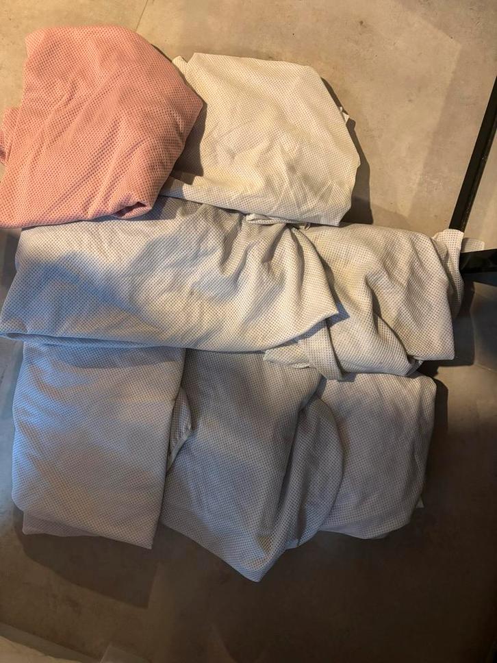 7 Aerosleep matras hoezen 60x120, Kinderen en Baby's, Kinderkamer | Beddengoed, Gebruikt, Hoeslaken of Sloop, Wit, Jongetje of Meisje