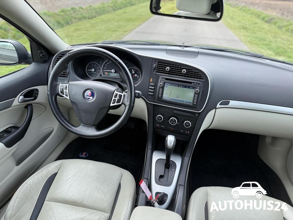 Saab 9-3 Sport Sedan 2.0 T 210pk Aero XWD Exklusiv bj2011, Auto's, Saab, Automaat, Gebruikt, Beige, 4 cilinders