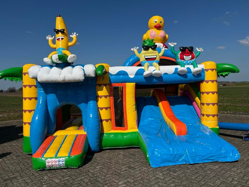 springkussen  te huur, Ophalen of Verzenden, Gebruikt