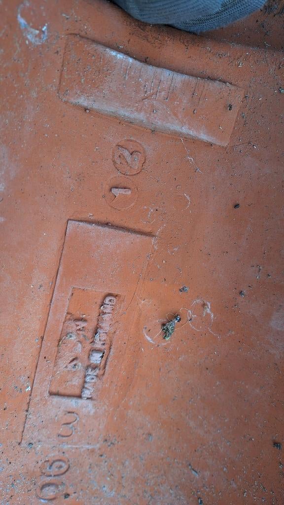 OVH dakpannen  rood ruim 20 vierkante meter, Ophalen, Steen of Klei, 15 m² of meer, Dakpannen