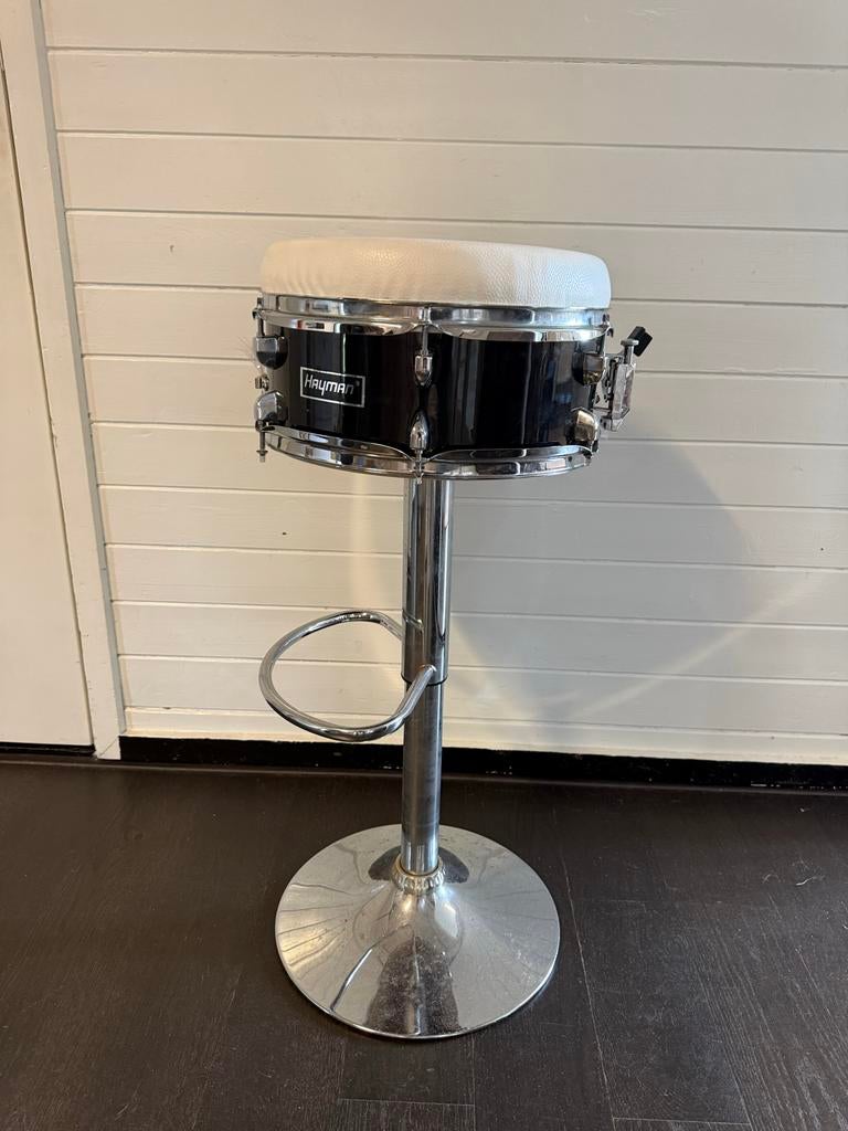 Unieke kruk van snaredrum - trommel, Ophalen, Gebruikt, In hoogte verstelbaar, 60 tot 90 cm