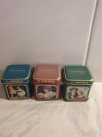 Honig mini blikjes,  3 stuks 4x4x4 cm, vintage, Ophalen of Verzenden, Gebruikt, Overige