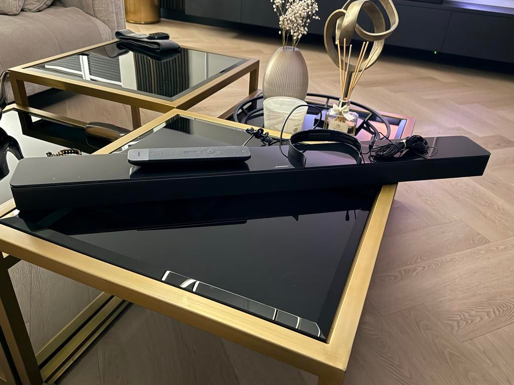 Bose Soundbar 700 zwart en Bass Module 700 subwoofer wit, Ophalen of Verzenden, Bluetooth, Zo goed als nieuw