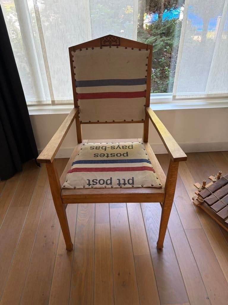 Unieke vintage PTT stoel – DIY project met karakter, Antiek en Kunst, Ophalen