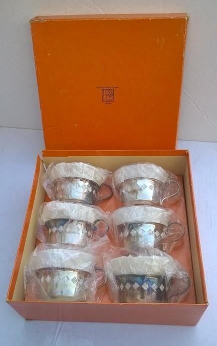 Begeer Theeglazen in houder 15040508, Antiek en Kunst, Antiek | Servies los, Ophalen of Verzenden