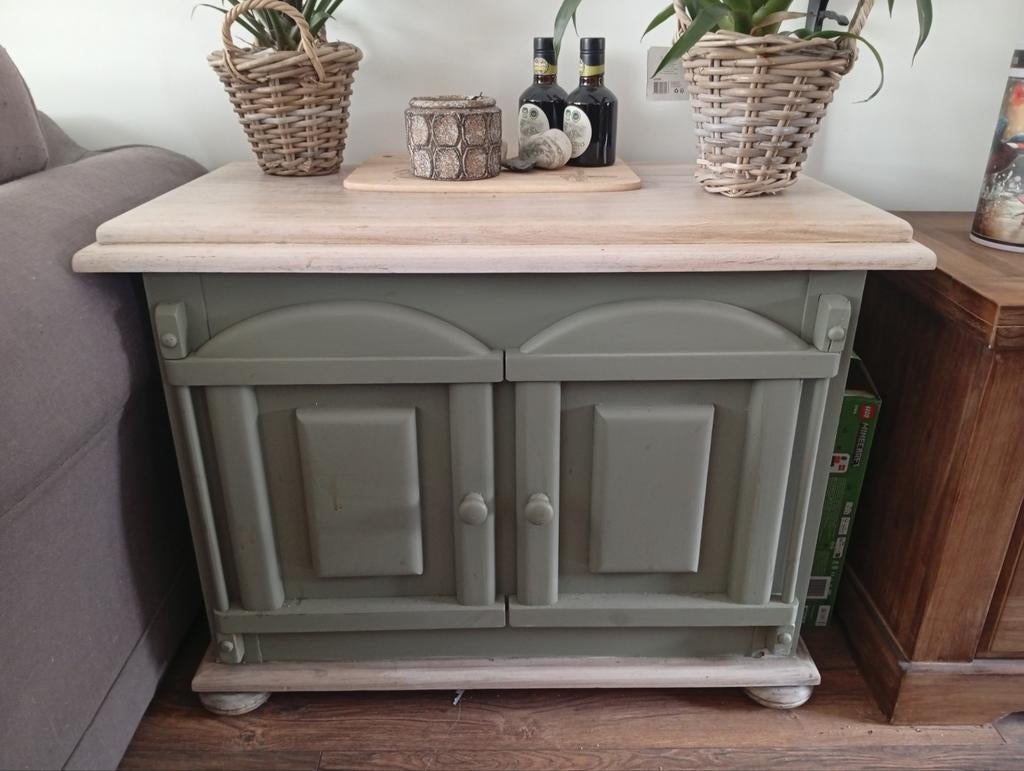 Vintage TV-kastje / Dressoir - Groen, Gebruikt, Vintage, Minder dan 100 cm, 25 tot 50 cm