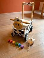 Loop- en duwwagen koe met mini trekfiguur en 6 vormpjes, Ophalen, Auto