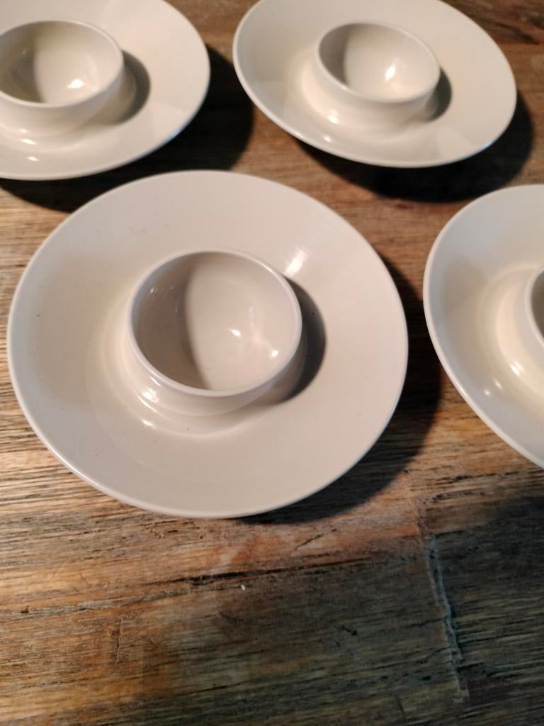 Vintage Mepal Lochem eierdopjes - Set van 4, Ophalen of Verzenden, Gebruikt