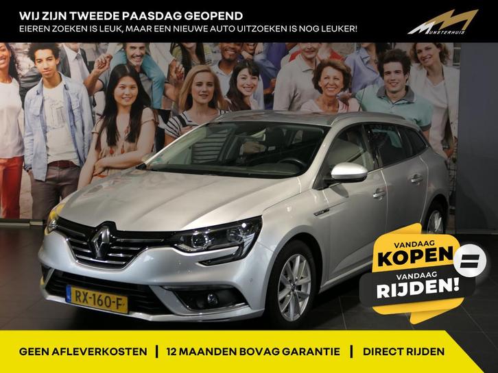 Renault Mégane Estate 1.2 TCe Limited - Dodehoek - Parkeera, Auto's, Renault, Bedrijf, Te koop, Mégane, ABS, Airbags, Airconditioning