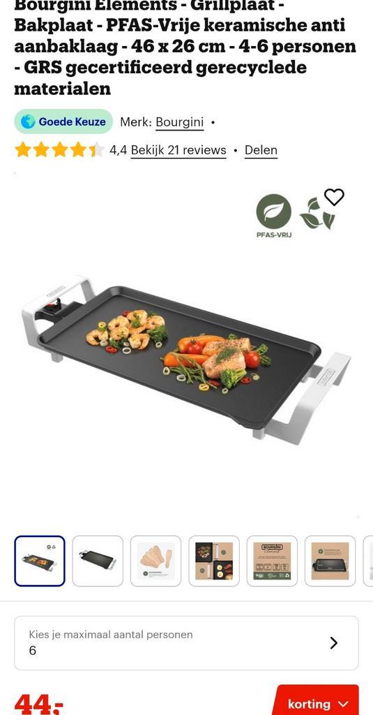 Bourgini Tafelgrill - Perfect voor gezellige avonden!, Huis en Inrichting, Keuken | Keukenbenodigdheden, Zo goed als nieuw, Ophalen of Verzenden