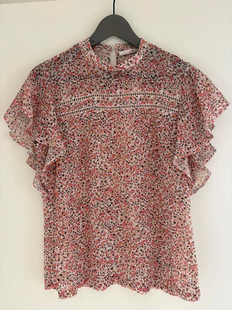Aaiko top maat s, Kleding | Dames, Ophalen of Verzenden, Zo goed als nieuw, Korte mouw, Roze