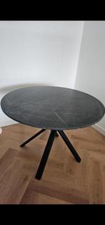 IKEA MARIEDAMM Tafel, zwart marmerpatroon, 105 cm, Modern, Scandinavisch, Overige materialen, Rond, Ophalen of Verzenden