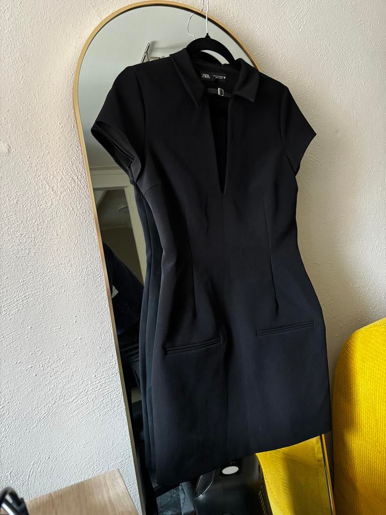 Zara Jurk Zwart Maat S, Ophalen of Verzenden, Nieuw, Maat 36 (S), Zwart