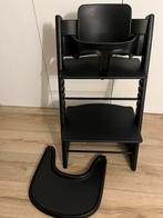 Stokke Trip Trap Set Orgineel Zwart Compleet, Kinderen en Baby's, Kinderstoelen, Ophalen, Gebruikt, Meegroeistoel, Afneembaar eetblad