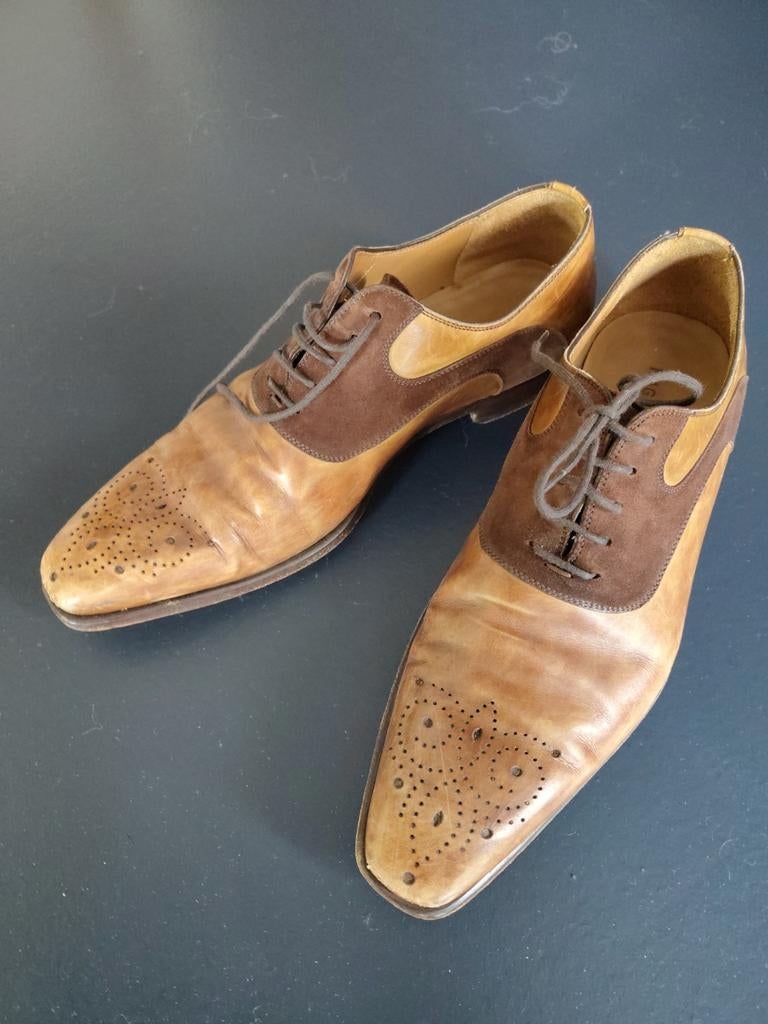Magnanni Herenschoenen Maat 40 - Stijlvol en Comfortabel, Bruin, Ophalen of Verzenden, Magnanni, Gedragen