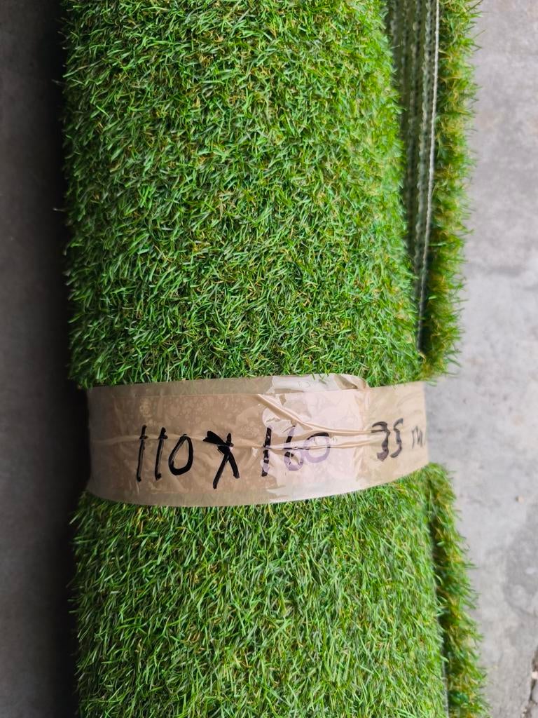 Kunstgras nieuw 110x160 cm, 35 mm hoog, Tuin en Terras, Gras en Kunstgras, Ophalen, Nieuw, Minder dan 10 m²