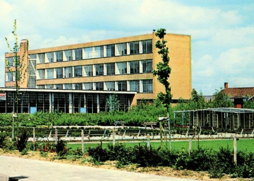 801410 Sliedrecht ZH Technische School Park Nette oude kaart, Verzamelen, Ophalen of Verzenden, 1960 tot 1980, Ongelopen, Noord-Brabant