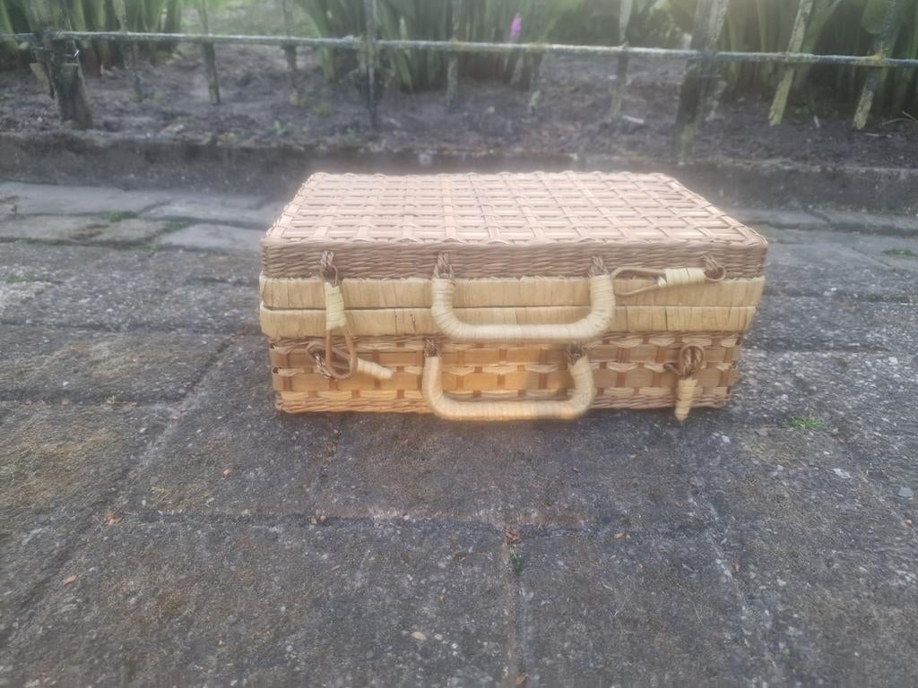 Rieten mand kist, Ophalen, Minder dan 50 cm, 50 tot 100 cm, Zo goed als nieuw