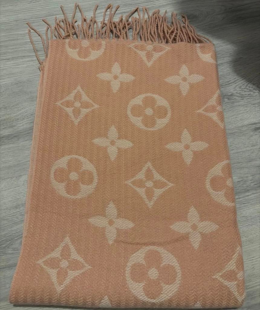 Pink/black/beige scarf, Kleding | Dames, Mutsen, Sjaals en Handschoenen, Ophalen of Verzenden, Nieuw, Sjaal