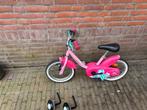 Kinderfiets 14 inch 3-5 jaar eenhoorn, Ophalen, Zijwieltjes, BTWIN, Minder dan 16 inch