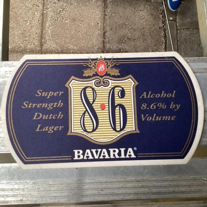 Bierviltje ven. 8.6.  Oud model, Ophalen of Verzenden, Zo goed als nieuw, Viltje(s), Overige merken