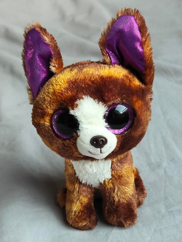 Ty Beanie Boo's Dexter Chihuahua Hond 17cm, Zo goed als nieuw, Bruin, Ty, Hond