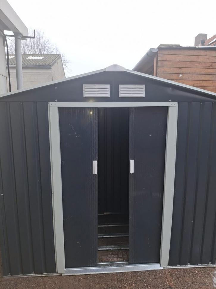Metalen Tuinhuisje 200x125x185 cm - Compact en Stevig, Tuin en Terras, Tuinhuizen, Nieuw, Tuinhuis, Metaal, Minder dan 250 cm