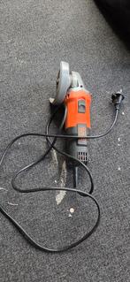 Black+Decker haakse slijper 750W, Ophalen of Verzenden, Gebruikt, Minder dan 700 watt, Haakse handslijpmachine