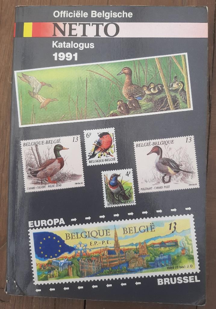 Oude Officiële Belgische Netto Postzegel Catalogus 1991, Postzegels en Munten, Postzegels | Toebehoren, Ophalen, Catalogus