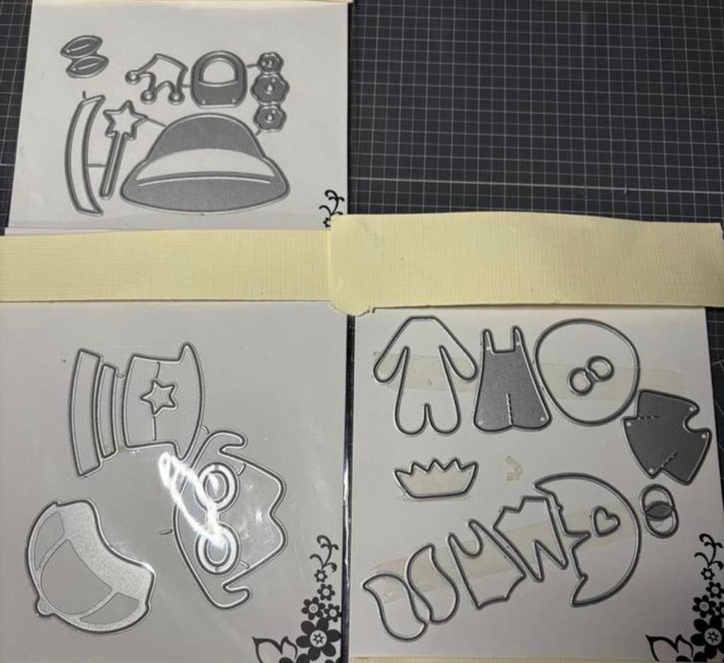 Snijmallen set kinderen met accessoires samen 5,00, Ophalen of Verzenden, Zo goed als nieuw, Overige thema's, Pons of Mal