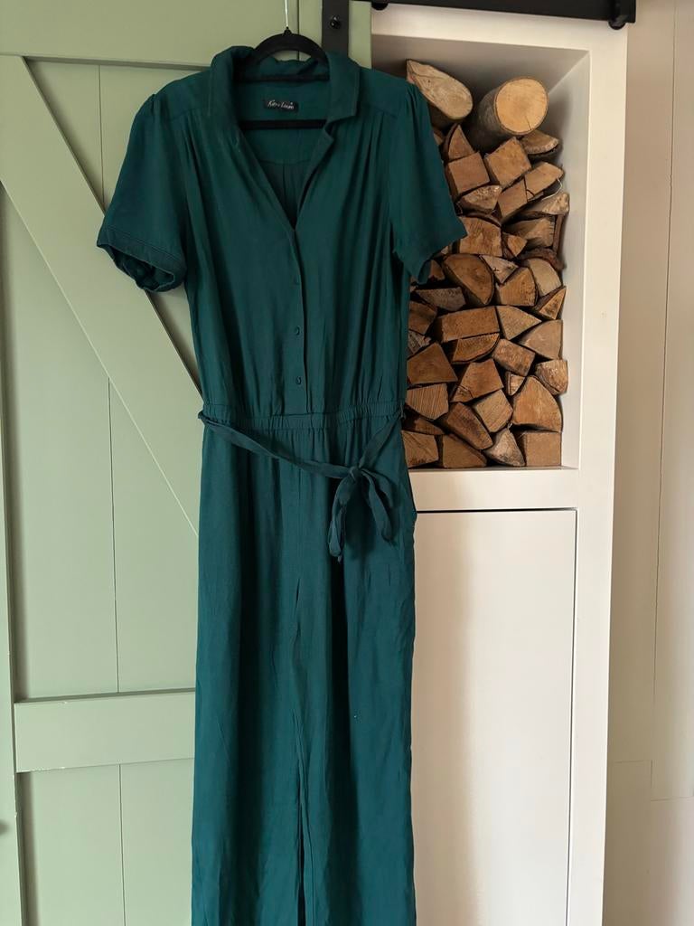 Groene King Louie jumpsuit, Kleding | Dames, Jumpsuits, Ophalen of Verzenden, Zo goed als nieuw, Maat 42/44 (L), Groen
