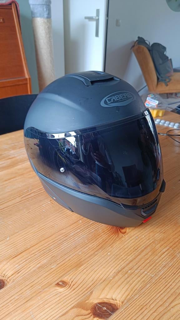 Caberg LEVO X systeemhelm – maat M (grijs), Fietsen en Brommers, Brommerhelmen, Ophalen of Verzenden
