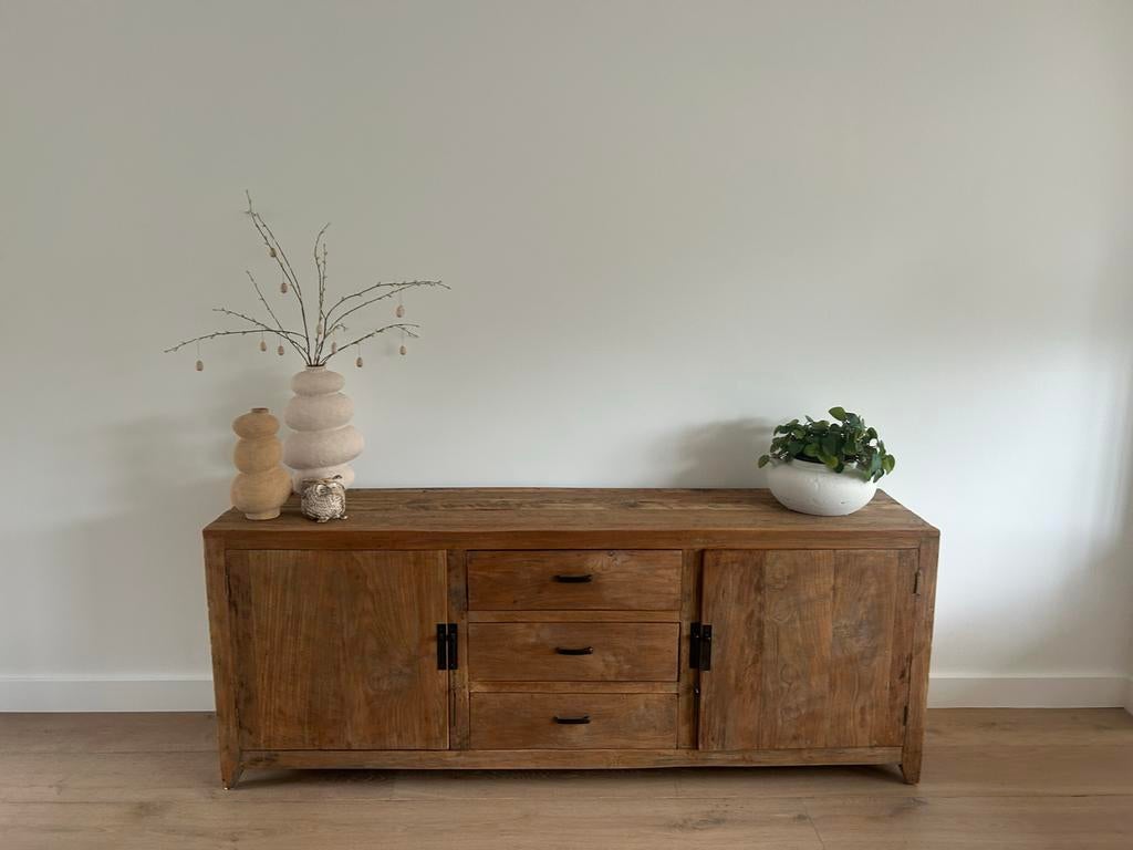 Mooi Goossens Nouveau dressoir - hout, Huis en Inrichting, Kasten | Dressoirs, Ophalen, 150 tot 200 cm, Zo goed als nieuw, Met lade(s)