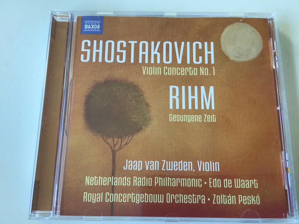Shostakovich violin concerto no 1/ Rihm / Jaap van Zweden, Cd's en Dvd's, Cd's | Klassiek, Ophalen of Verzenden, Romantiek, Zo goed als nieuw