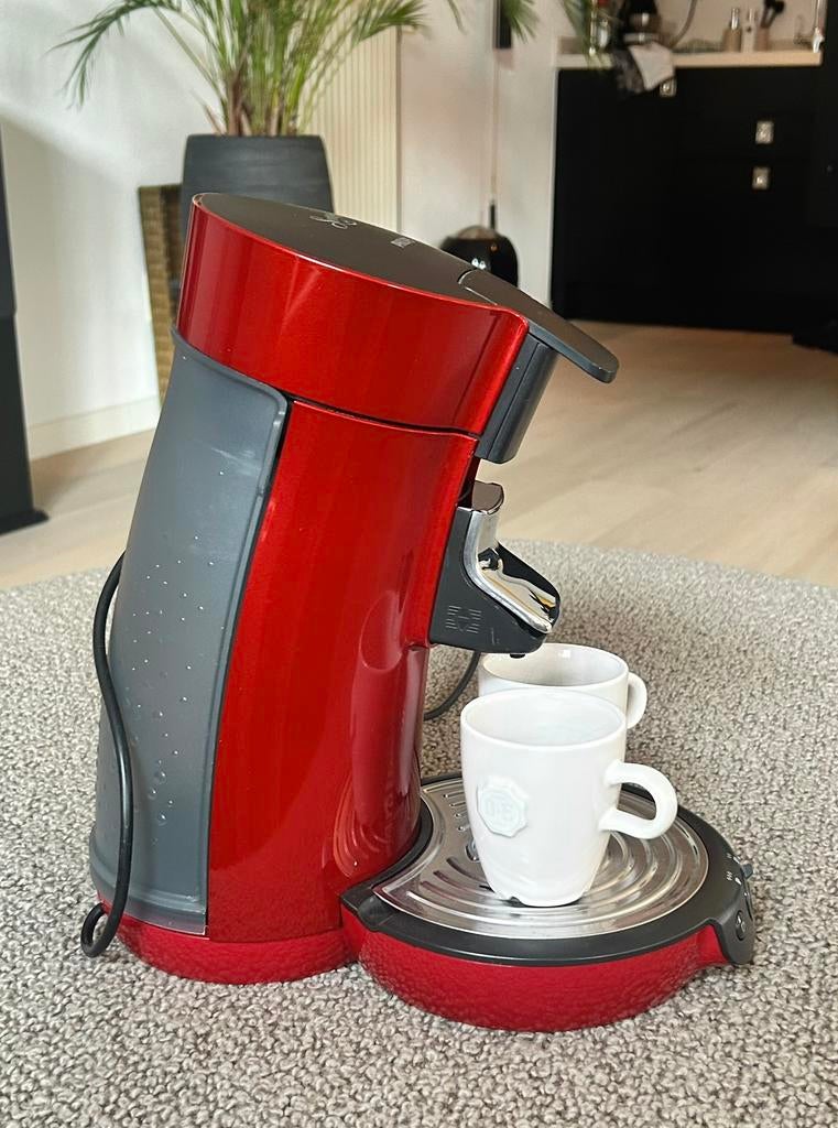 PHILIPS Senseo Viva Café HD7828 metalic rood, Witgoed en Apparatuur, Koffiezetapparaten, Afneembaar waterreservoir, Koffiemachine