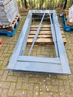 2 Tuindeuren hout-buiten-hout, Ophalen, Gebruikt, Buitendeur, 200 tot 215 cm