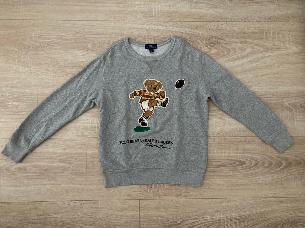Polo Ralph Lauren Trui met Polo Bear - Maat M (10-12), Ophalen of Verzenden, Zo goed als nieuw, Jongen of Meisje