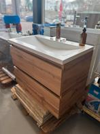 Luxe Warm Eiken Badkamermeubel 100cm | Sanitair, Ophalen of Verzenden, Nieuw, Douche