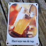 Emaille reclamebord Wieckse Witte deurpost, Ophalen of Verzenden, Zo goed als nieuw, Reclamebord