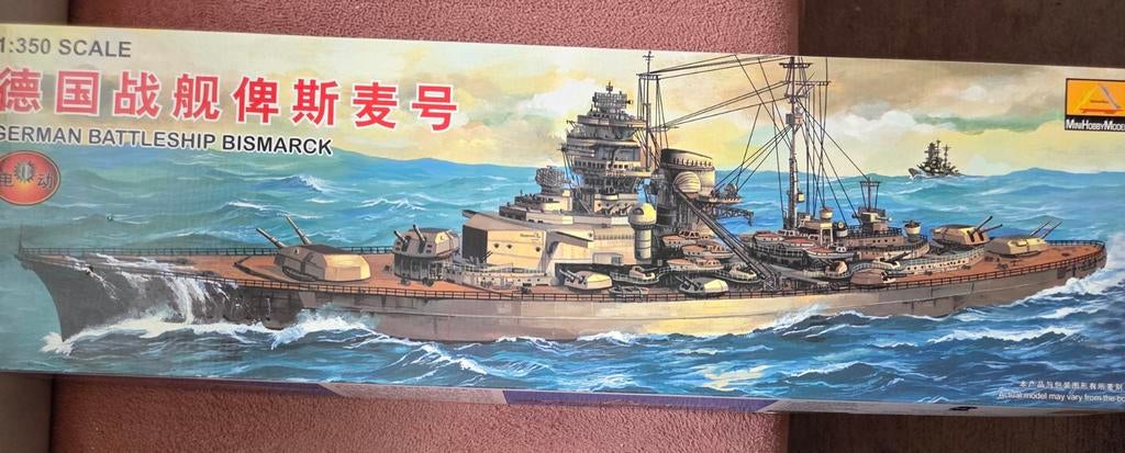 Modelbouw Slagschip Bismarck 1:350, Verzenden, Groter dan 1:32, Overige merken