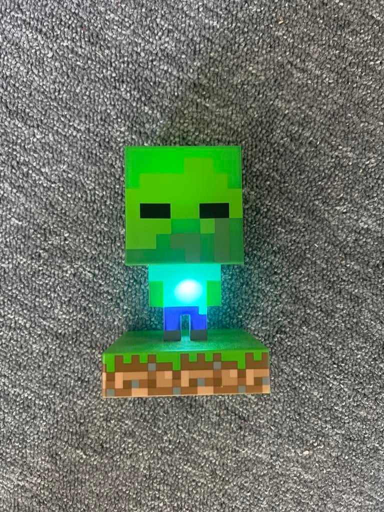 Minecraft Zombie Lamp - Unieke Decoratie, Ophalen of Verzenden, Zo goed als nieuw, Jongen of Meisje