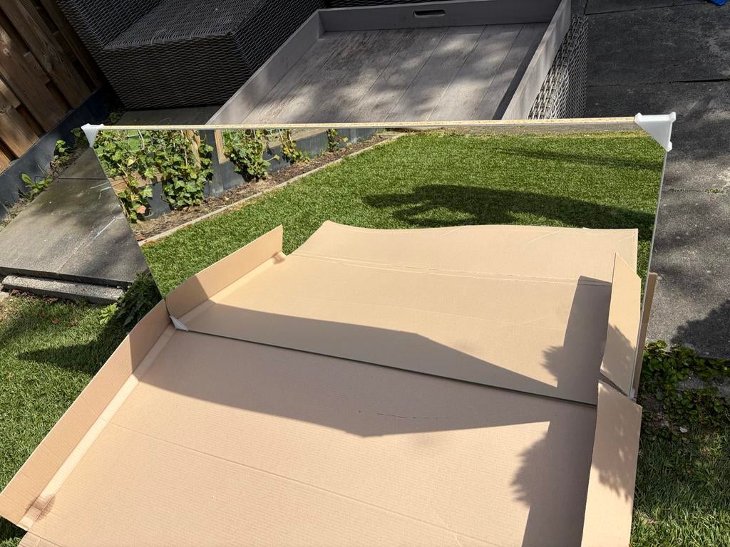 Spiegel (badkamer) NIEUW, Ophalen, 100 tot 150 cm, Nieuw, Rechthoekig