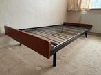 Vintage eenpersoonsbed jaren '60/'70, Huis en Inrichting, Slaapkamer | Bedden, Ophalen, Gebruikt, 90 cm, Eenpersoons